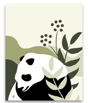 stylized wildlife art